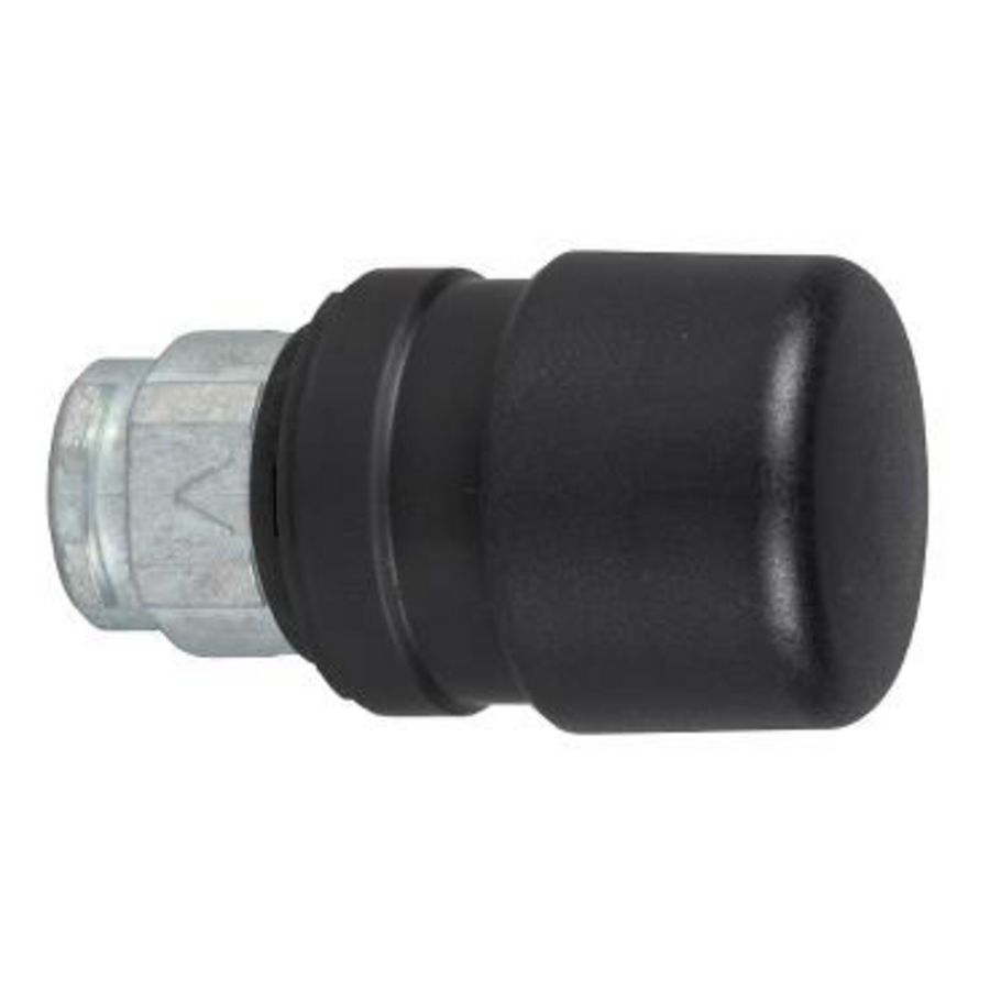 Kop noodstopdrukknop 30mm Terugvering 22mm Zwart metaal