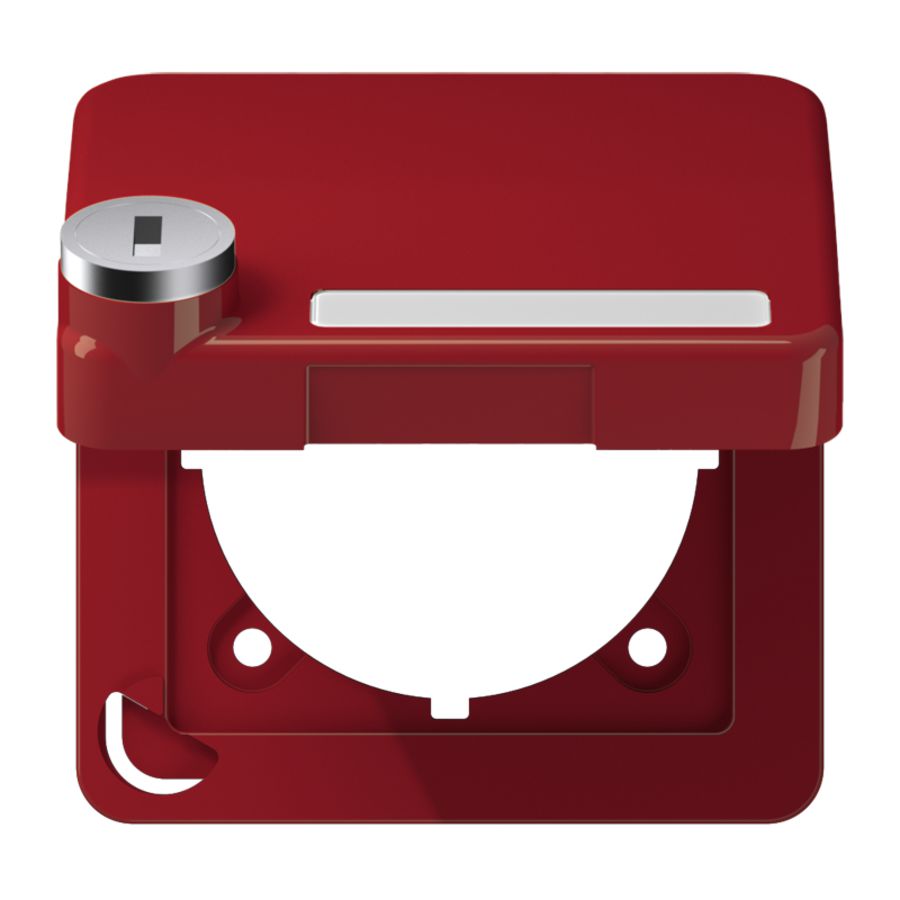 Klapdeksel CD500 rood met slot