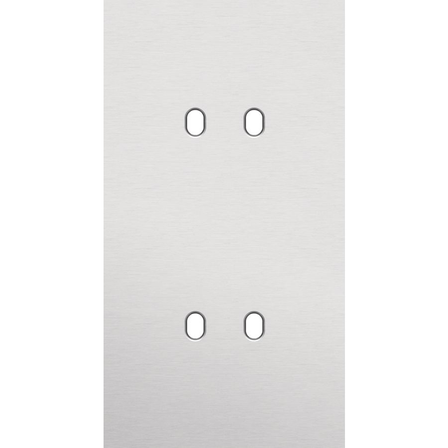 Tweevoudige afdekpl. verticaal 71mm centerafstand tweevoudig