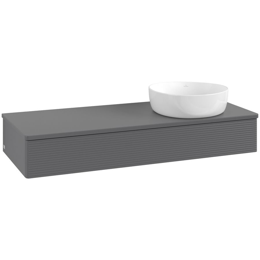 Wastafelonderkast Antao 1200x190x500mm Antr. Matt Lacquer L12110GK