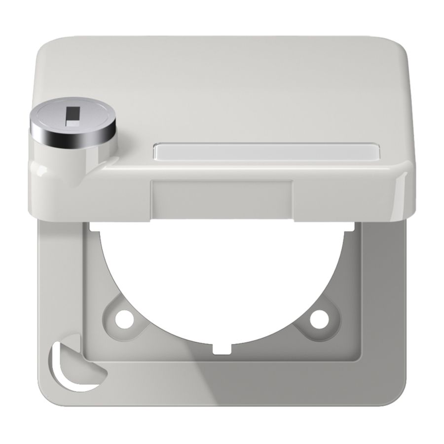 Klapdeksel CD500 licht grijs met slot