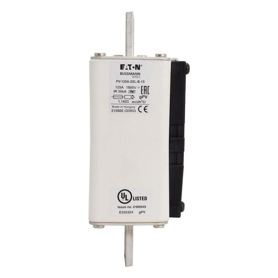 Zekering hoge snelheid 125A DC 1500V 2XL 61x192mm gPV IEC