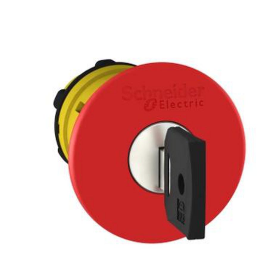 Kop 40mm noodstop Gat 22mm Sleutelontgrendeling 455