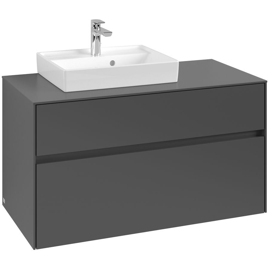 Wastafelonderkast Collaro 1000x548x500mm Graphite C01400VR