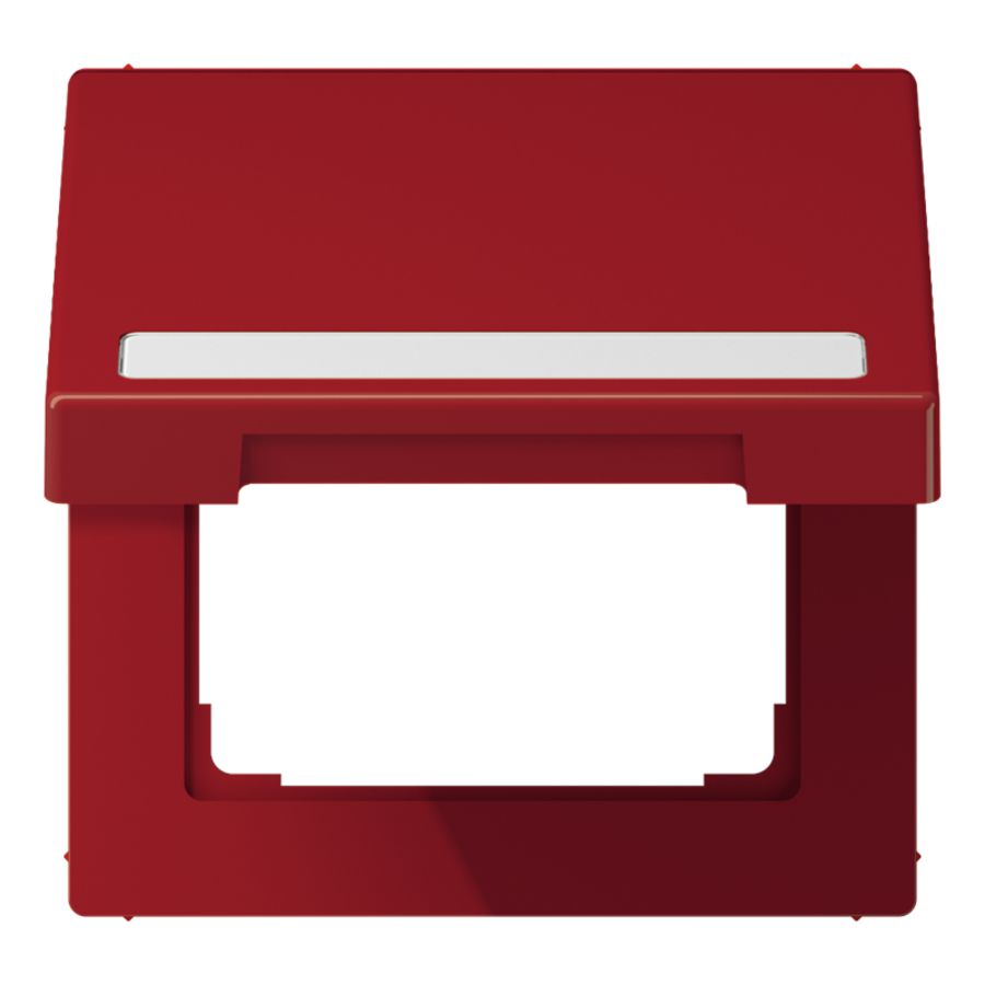 Klapdeksel LS990 rood met tekstvenster