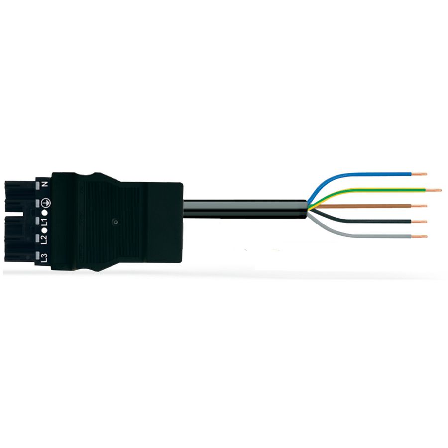 Geconf.aansluitkabel Eca Steker/open einde 771-8995/208-101