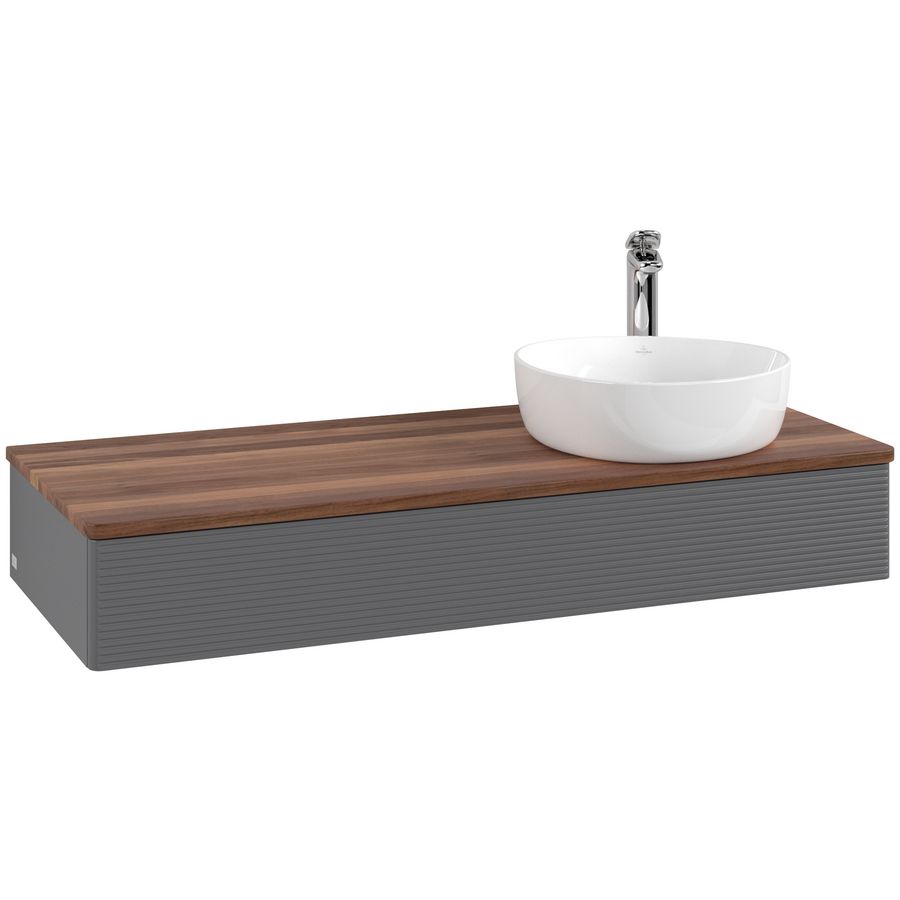 Wastafelonderkast Antao 1200x190x500mm Antr. Matt Lacquer L12152GK