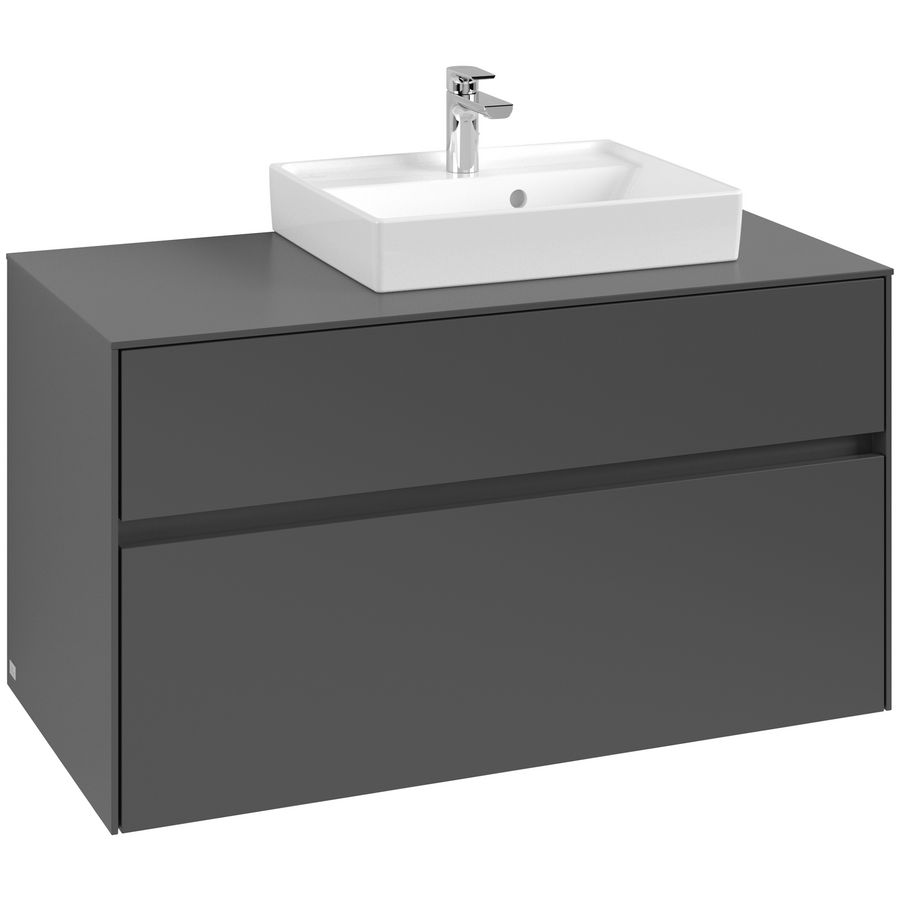 Wastafelonderkast Collaro 1000x548x500mm Graphite C015B0VR