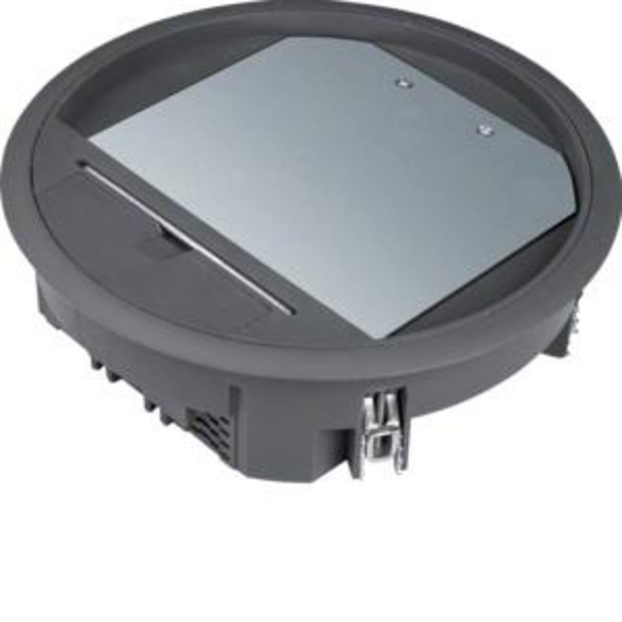 Installatiedoos R06 rondx215mm zwart 12mm vloerafdekking