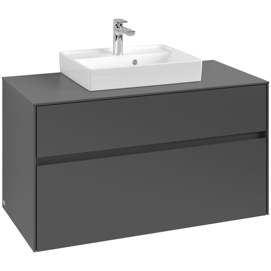Wastafelonderkast Collaro 1000x548x500mm Graphite C01600VR