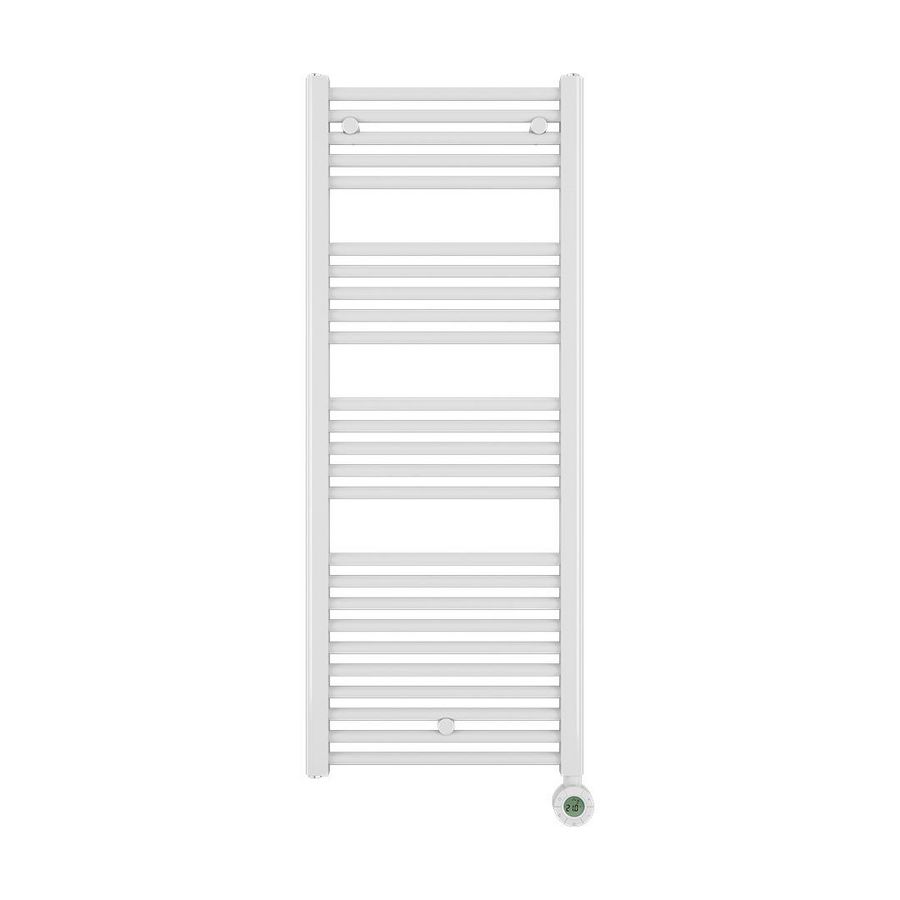 Elektr. handdoekradiator CALOR-V2 WHITE 700W 500X1352mm snoer 1,2mtr + stekker incl. regeling