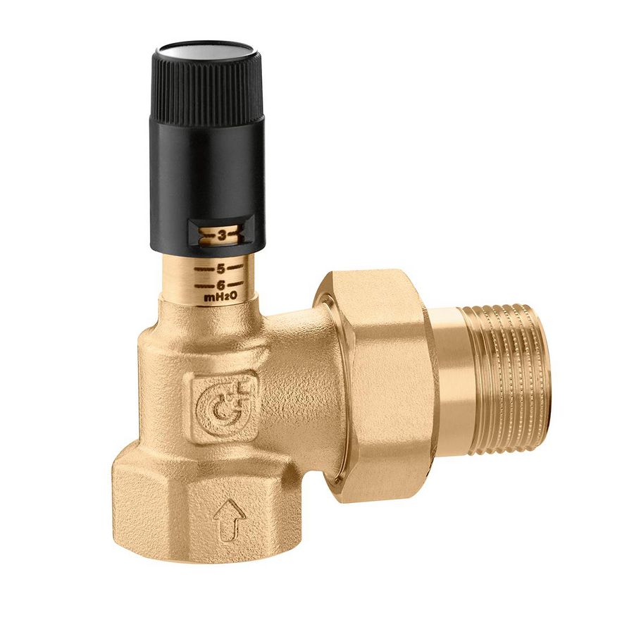 Drukverschilregelaar met schaalverdeling 1-6mwk 10-60kPa 3/4" bi. x bt.