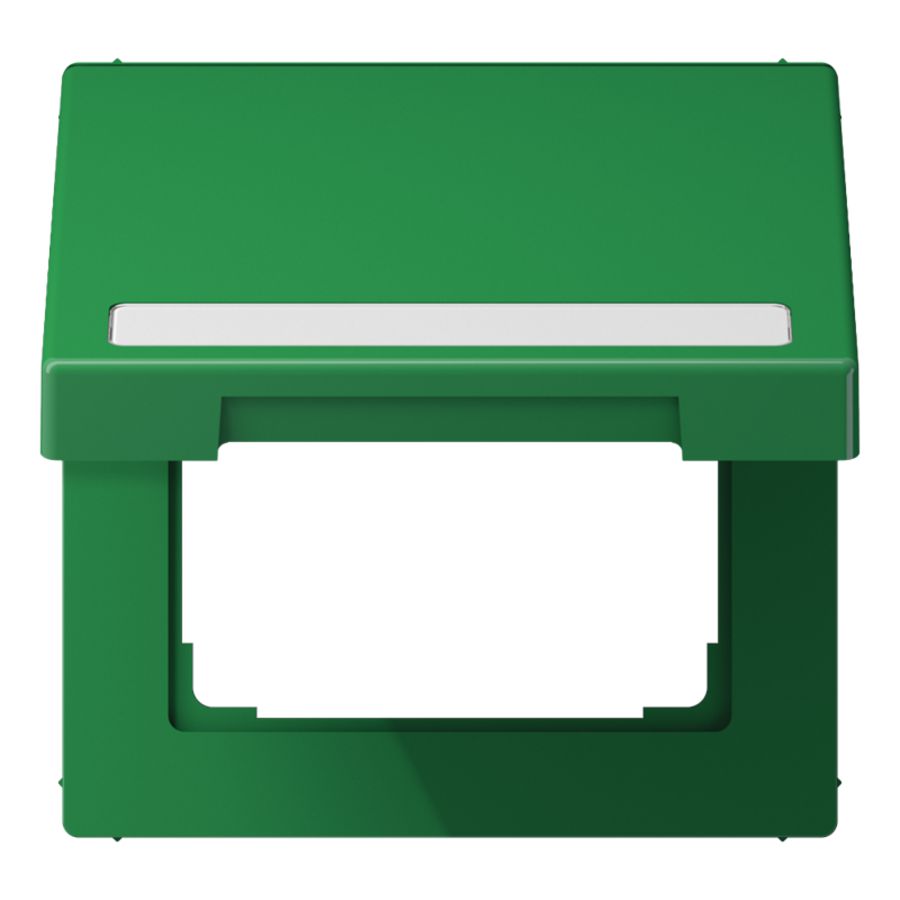 Klapdeksel LS990 groen met tekstvenster