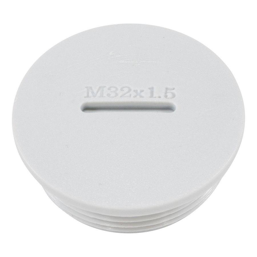 Blindstop M32x1,5 licht grijs