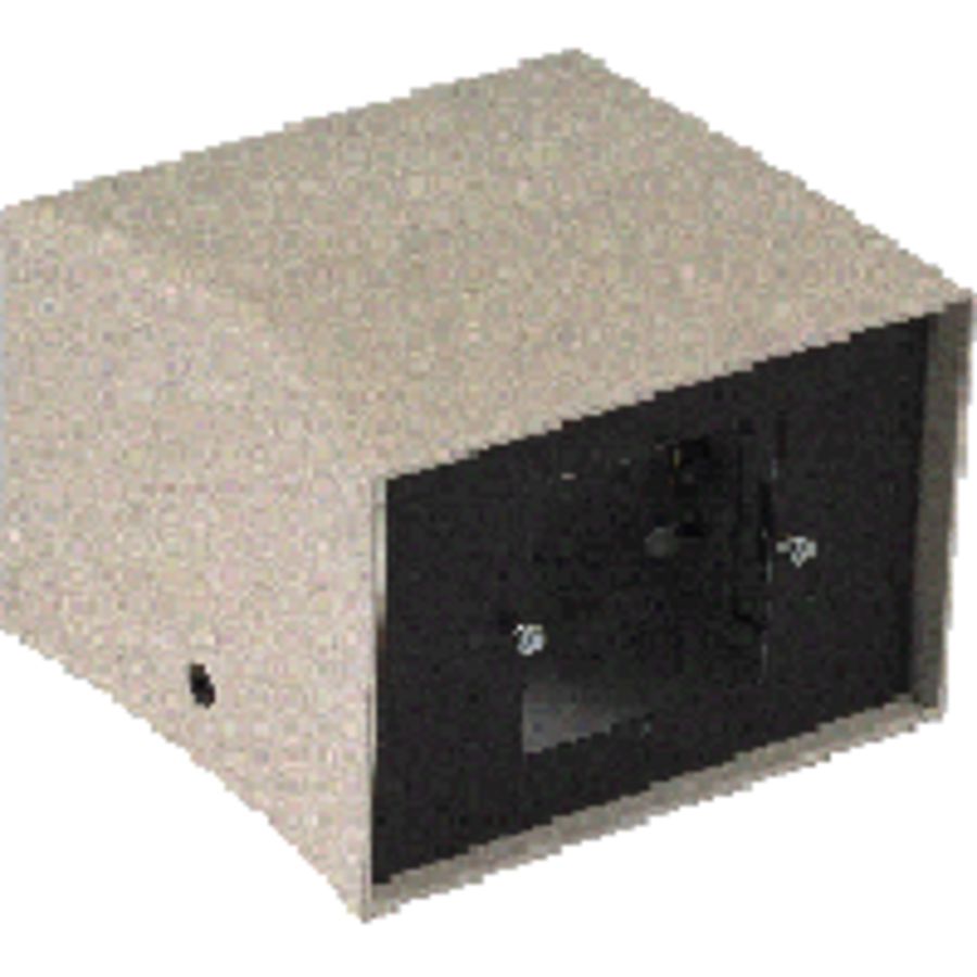 Opvoerzuil leeg 2H standaard RAL9010