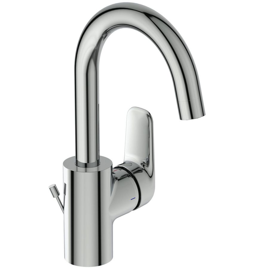 Nimbus Blue wastafelmengkraan bluestart chroom incl. waste hoge uitloop