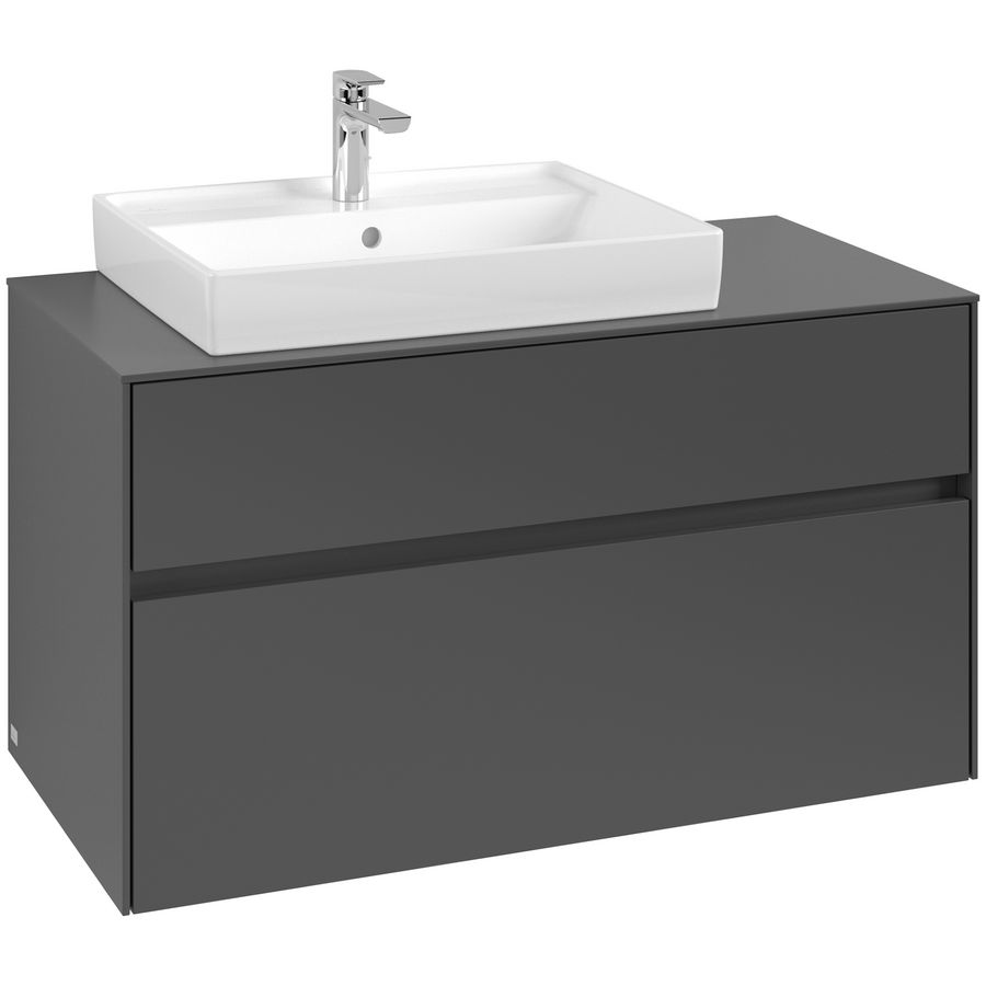 Wastafelonderkast Collaro 1000x548x500mm Graphite C017B0VR