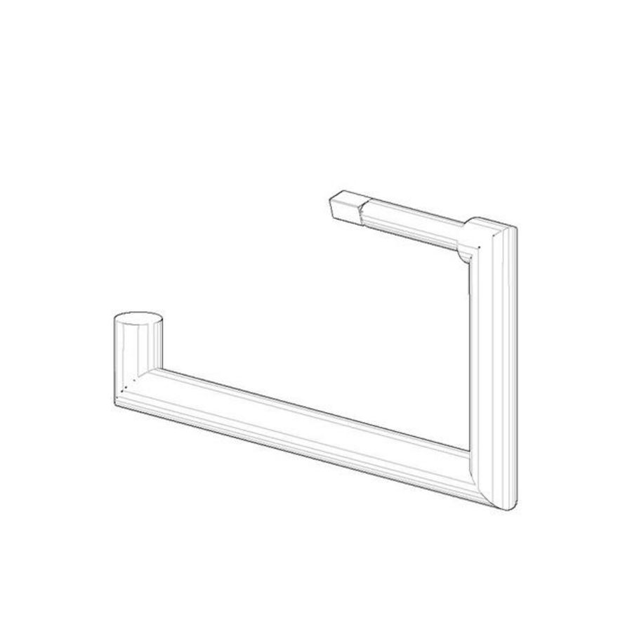 Houder v. toiletrolhouder 150x80x13mm chr
