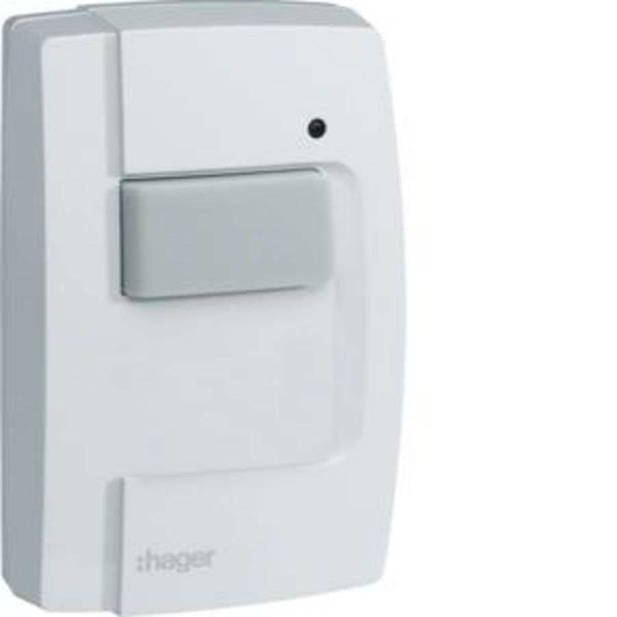 Drukschakelaar KNX-RF IP55 1-voudig batterijvoeding wit