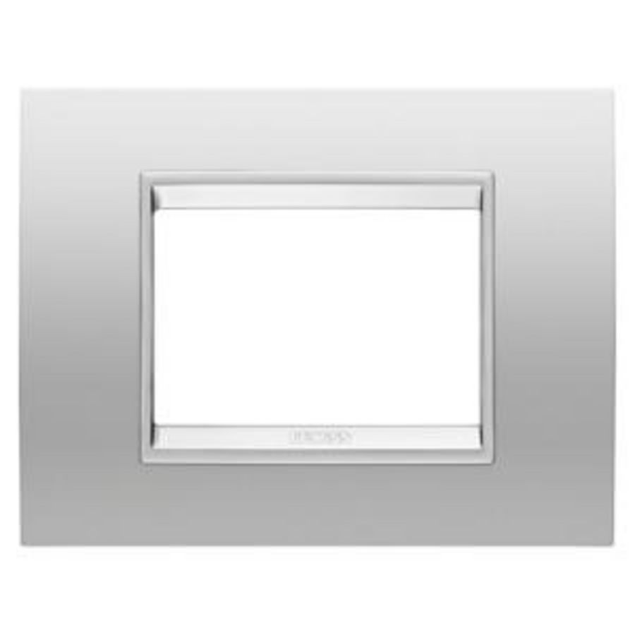 LUX PLAAT-VAN METAAL-3 MODULE-MAGNETISCH GRIJS-BINNE
