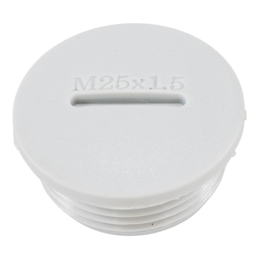 Blindstop M25x1,5 licht grijs