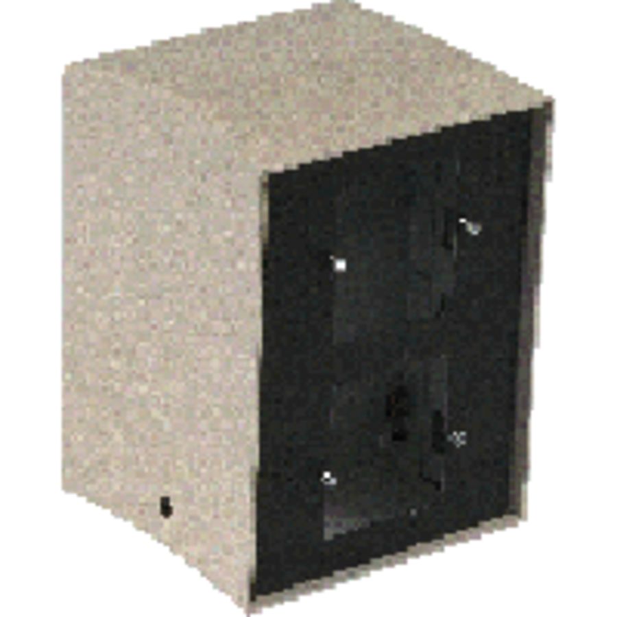 Opvoerzuil leeg 4V standaard RAL9010