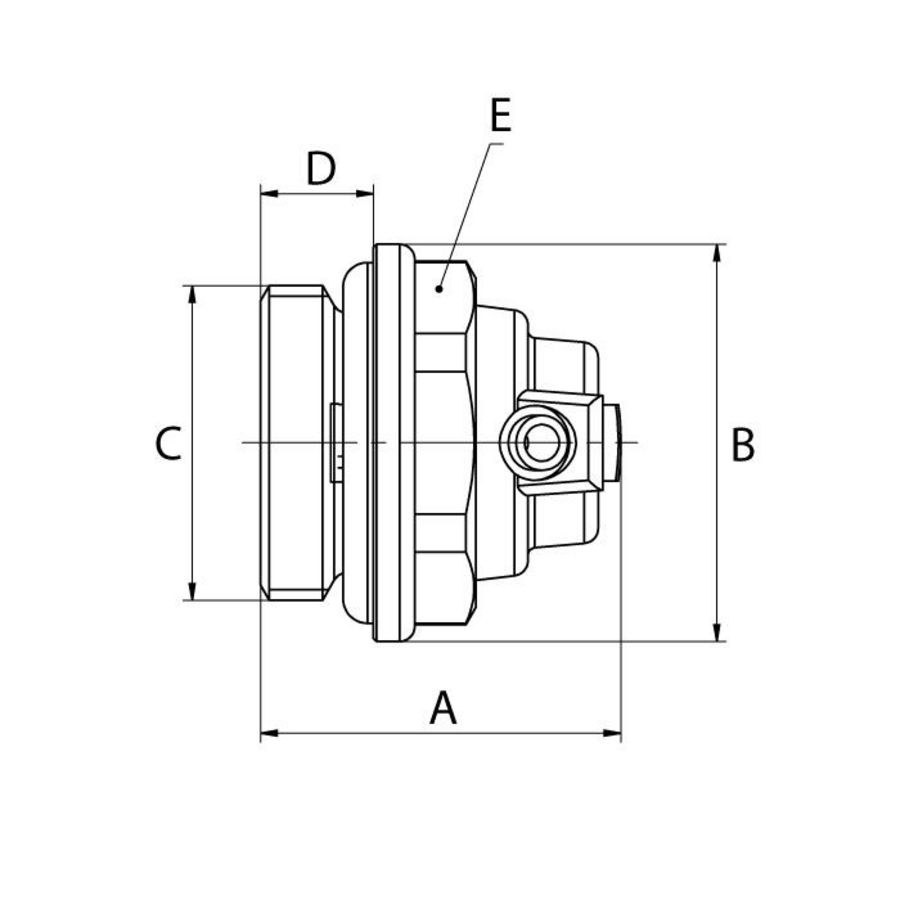 Ontluchtingsstop draaibaar Standaard G1/2 Ni Simplex VVE=10