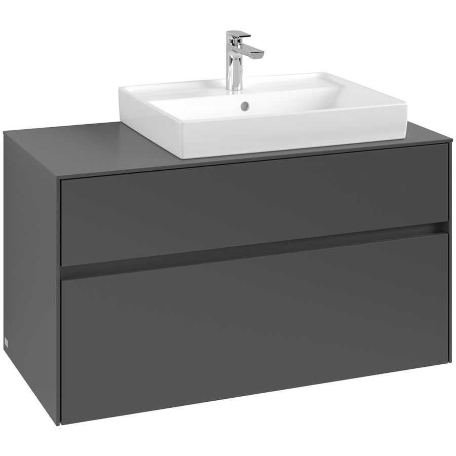 Wastafelonderkast Collaro 1000x548x500mm Graphite C018B0VR