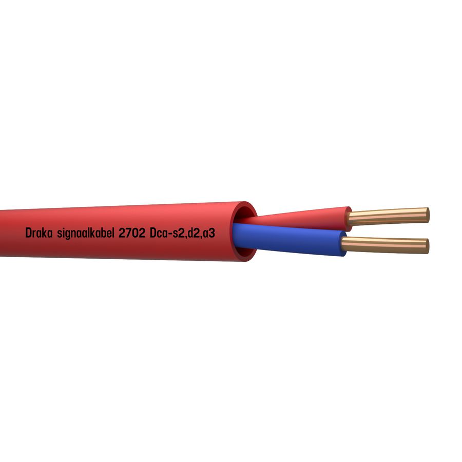 Haspel a 500m. signaal kabel Dca rd# 2x1mm² - 2702.100 BM
