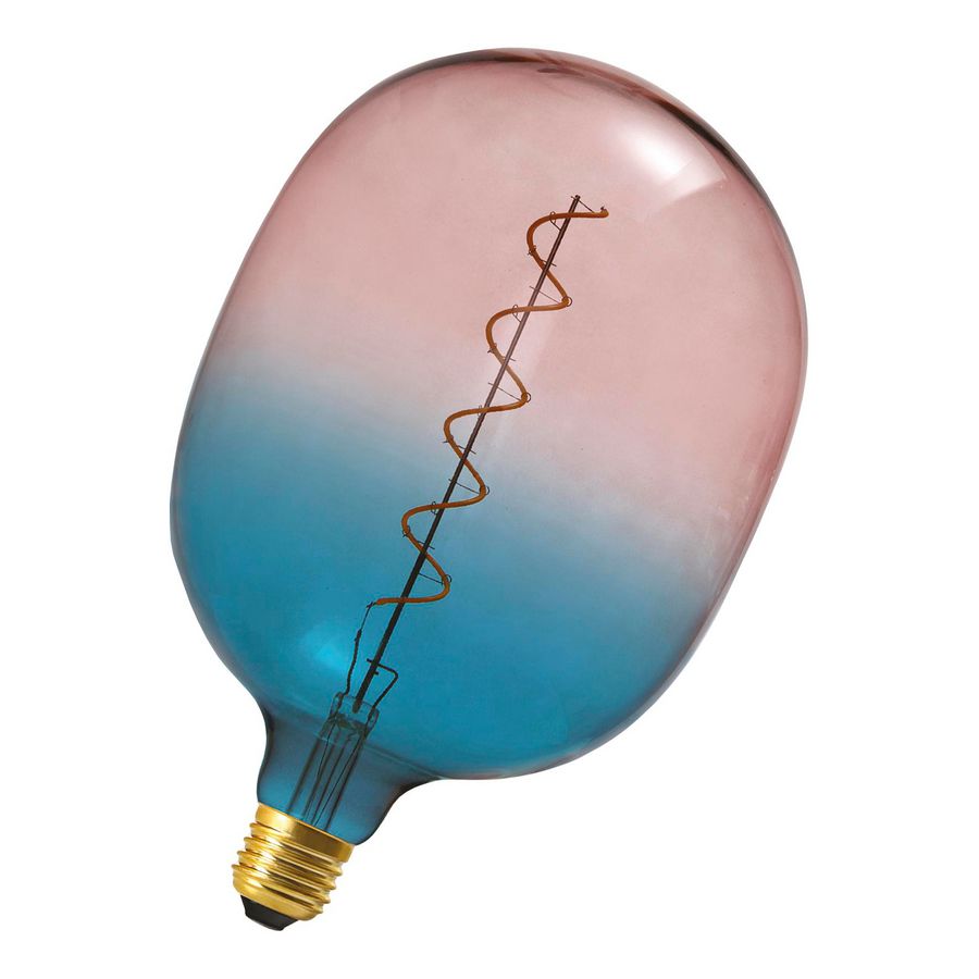 LED-lamp Colour balloon E27 DIM 4W 150lm blauw/roze