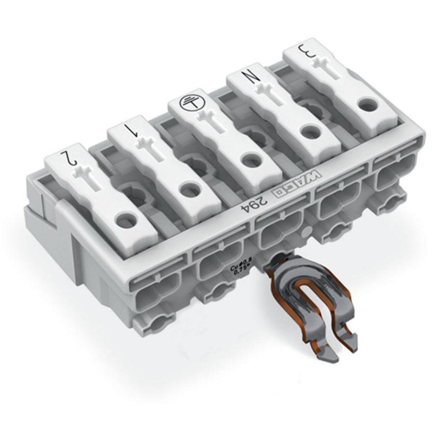 Kroonklem Drukknop extern HA PE-klikcontact 294-5355 VVE=250