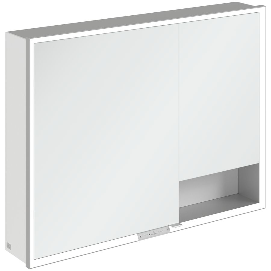 Opbouw Spiegelkast My View+ 1000x750x168mm Pure White