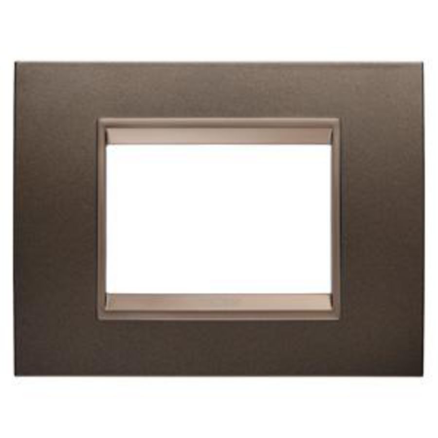 LUX PLAAT-VAN METAAL-3 MODULE-ROESTBRUIN-BINNENFRAME