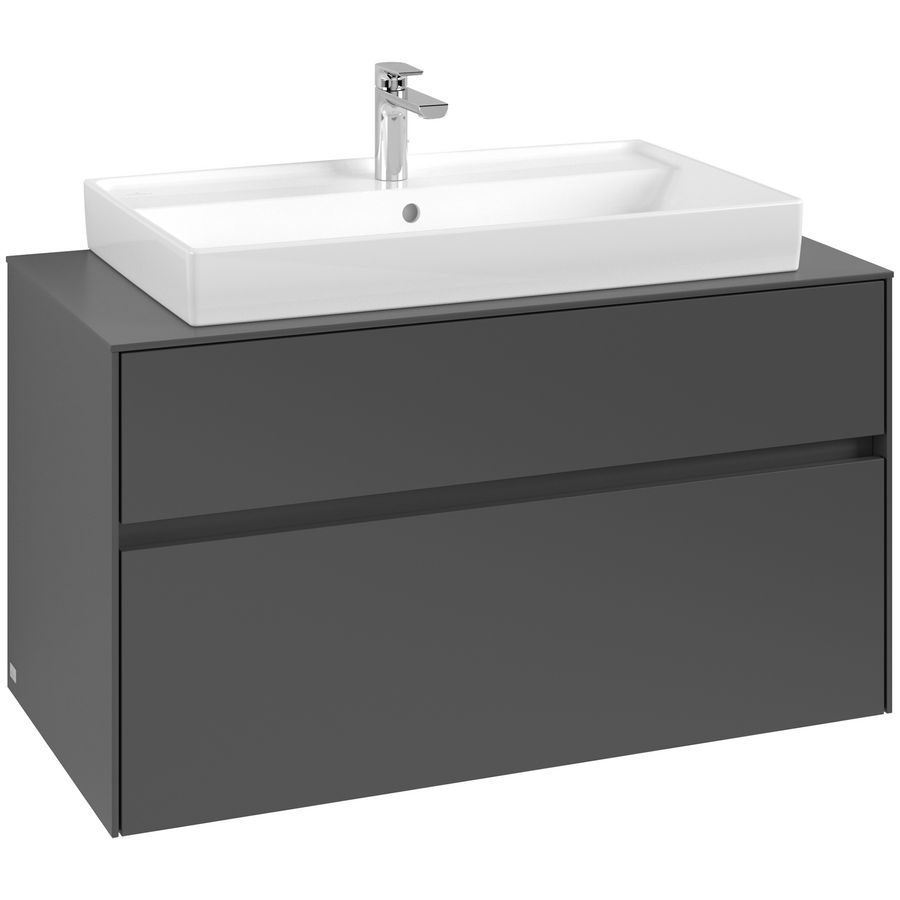 Wastafelonderkast Collaro 1000x548x500mm Graphite C02000VR