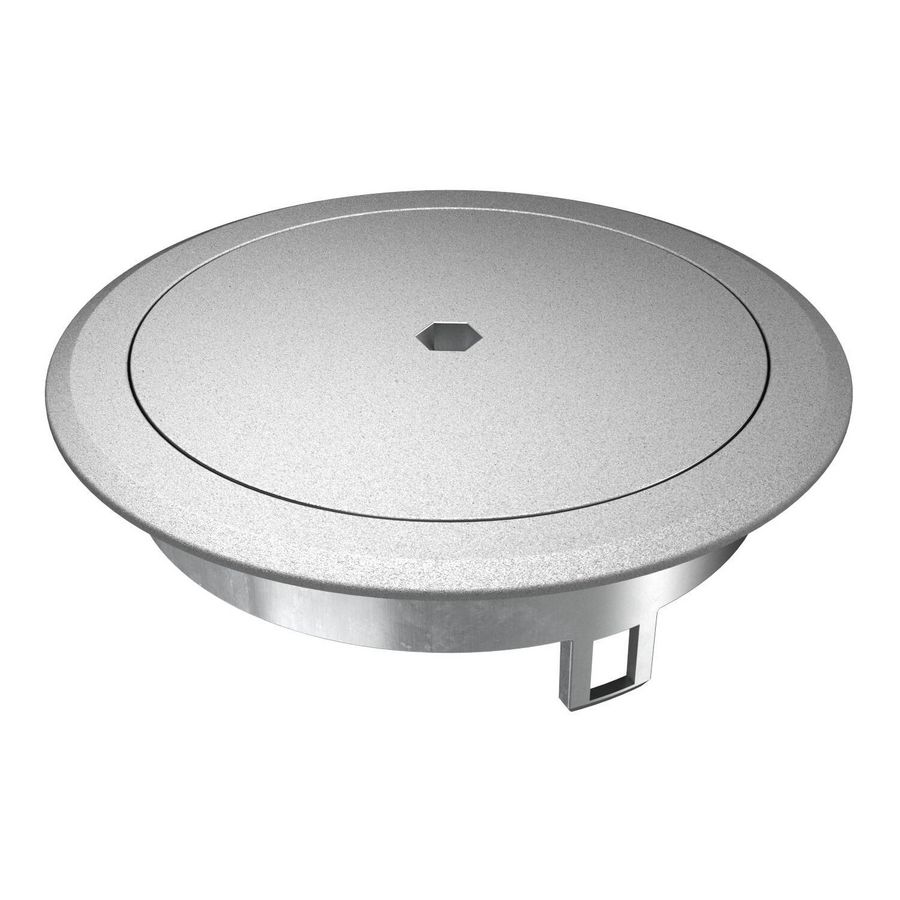 Blinddeksel met binnenzeskant zink verchromt