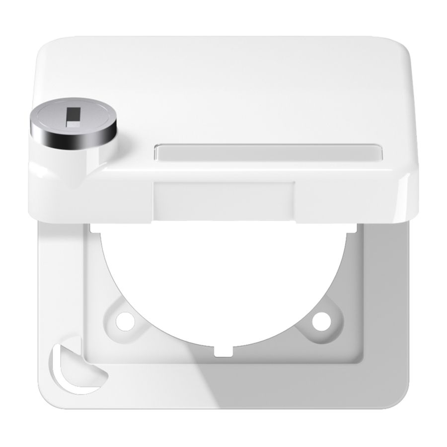 Klapdeksel CD500 alpin wit met slot