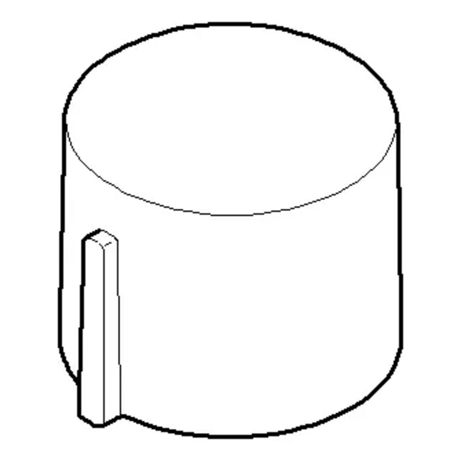 Greep neus 31,5x25mm Messing gebors. (23kt Goud)