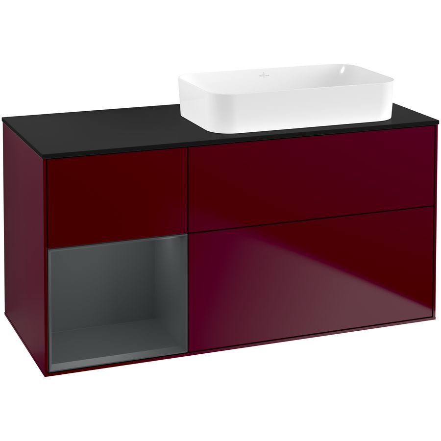 Wastafelonderkast Finion 1200x603x501mm Peony Matt Lacquer F682HGHB