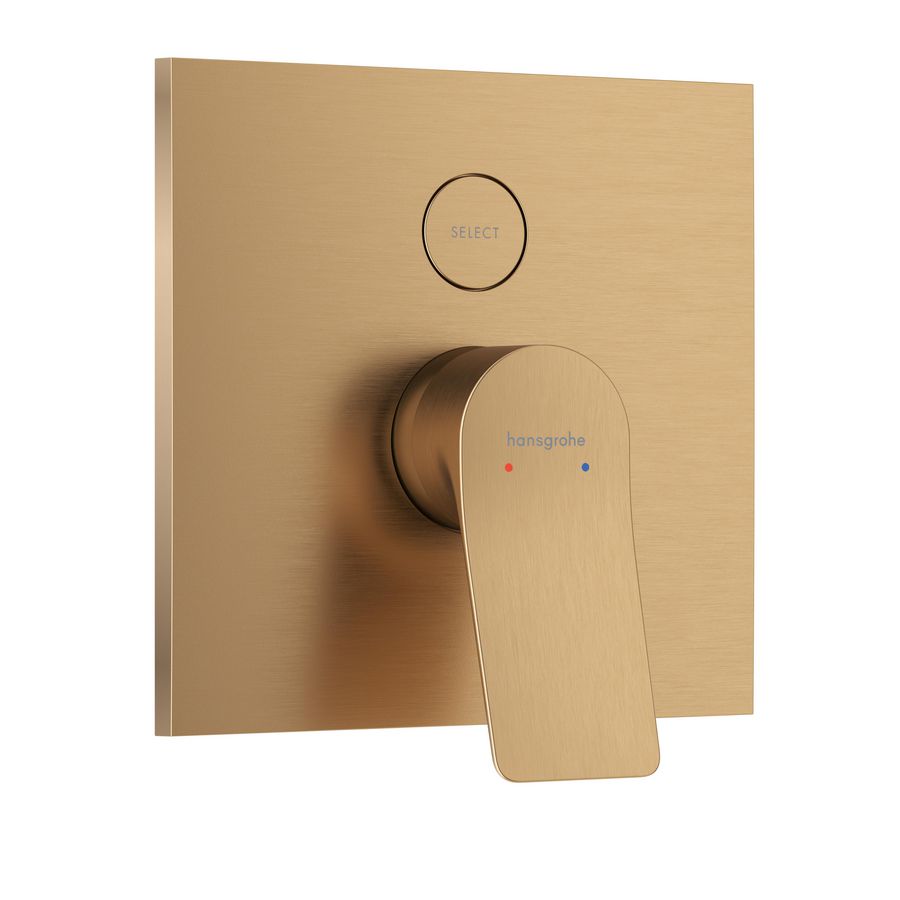 Vivenis 1-hendel afbouwdeel inbouwbadmengkraan voor 2 functies Brushed Bronze