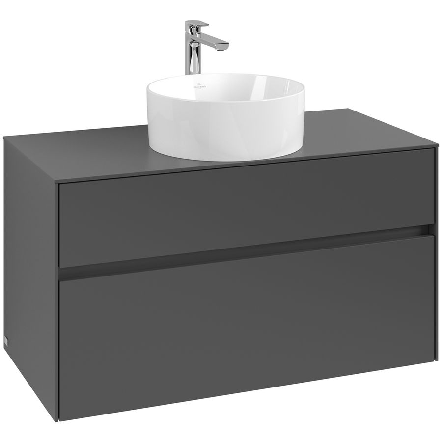 Wastafelonderkast Collaro 1000x548x500mm Graphite C038B0VR