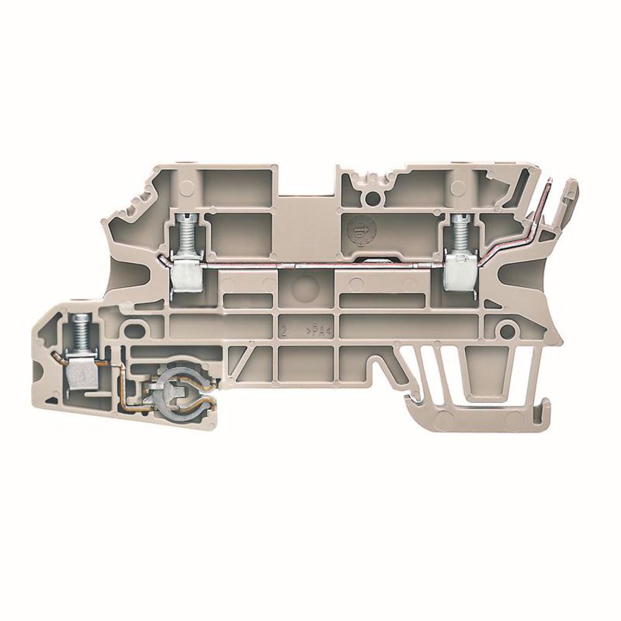 Aardklem PE schoefaansl. d.beige 2.5mm² connecti VVE=50