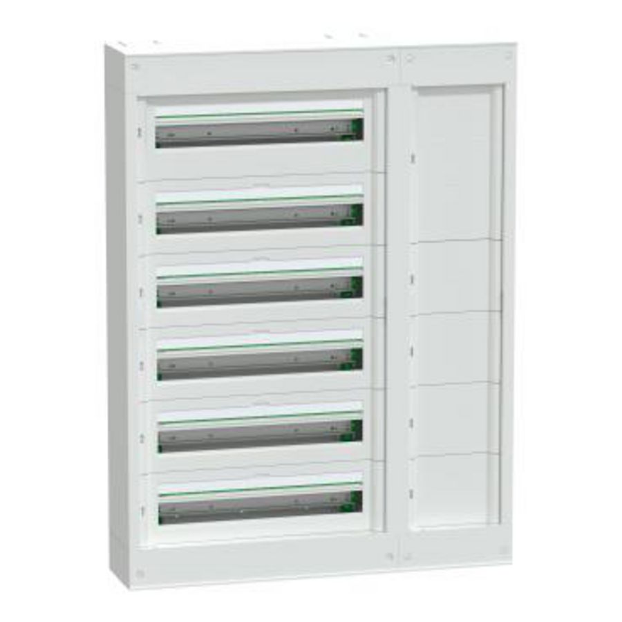 Opbouwkast 6 rijen 24 modules plus Duct PrismaSet S