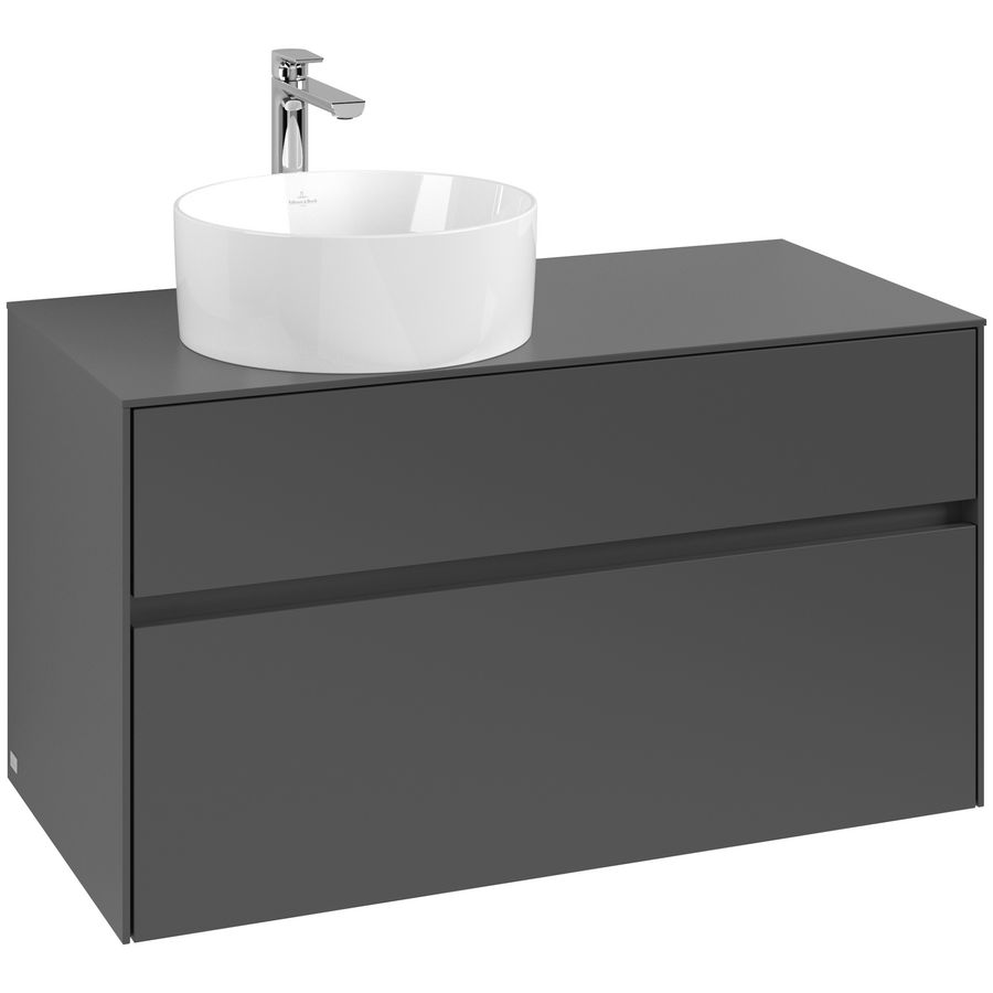 Wastafelonderkast Collaro 1000x548x500mm Graphite C039B0VR