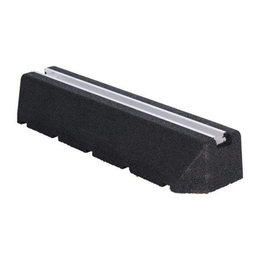 Opstelbalk met rail 60x18,5x9,5cm incl. bevestigingsset set a 2 st.