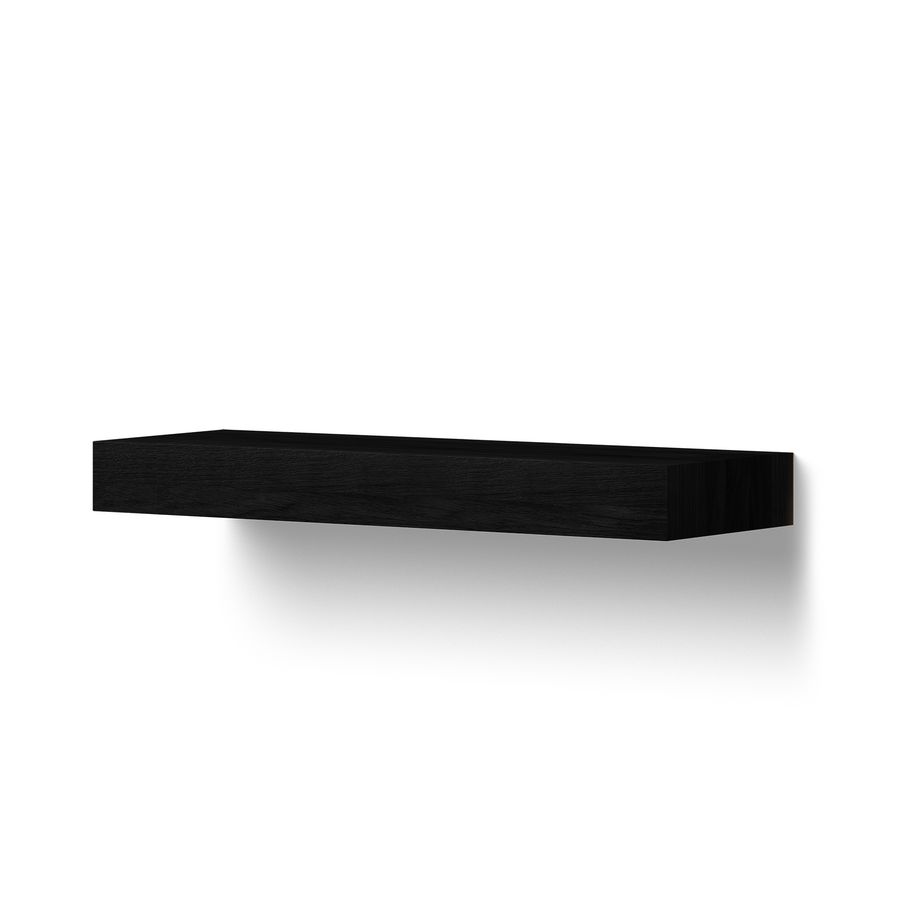 Wooden Mini Base Shelf 70cm eiken black
