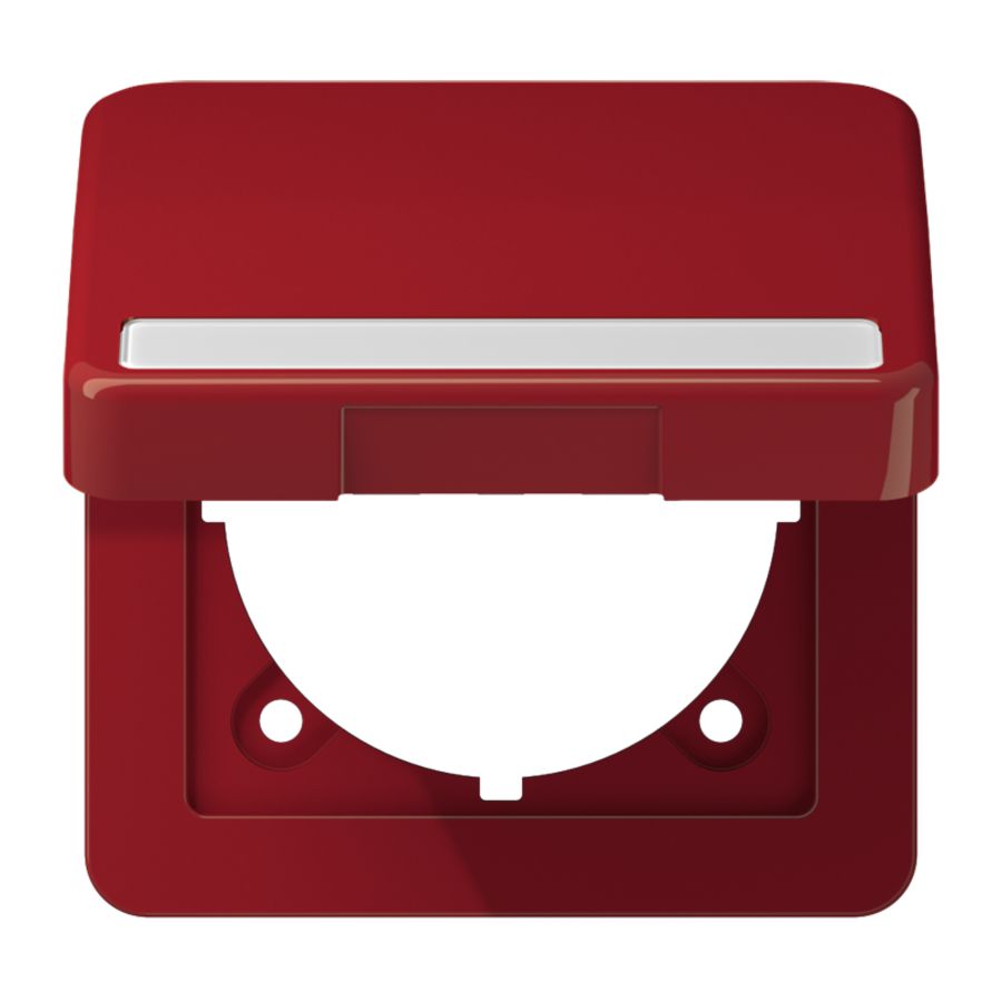 Klapdeksel CD500 rood slagv.m.tekstv.