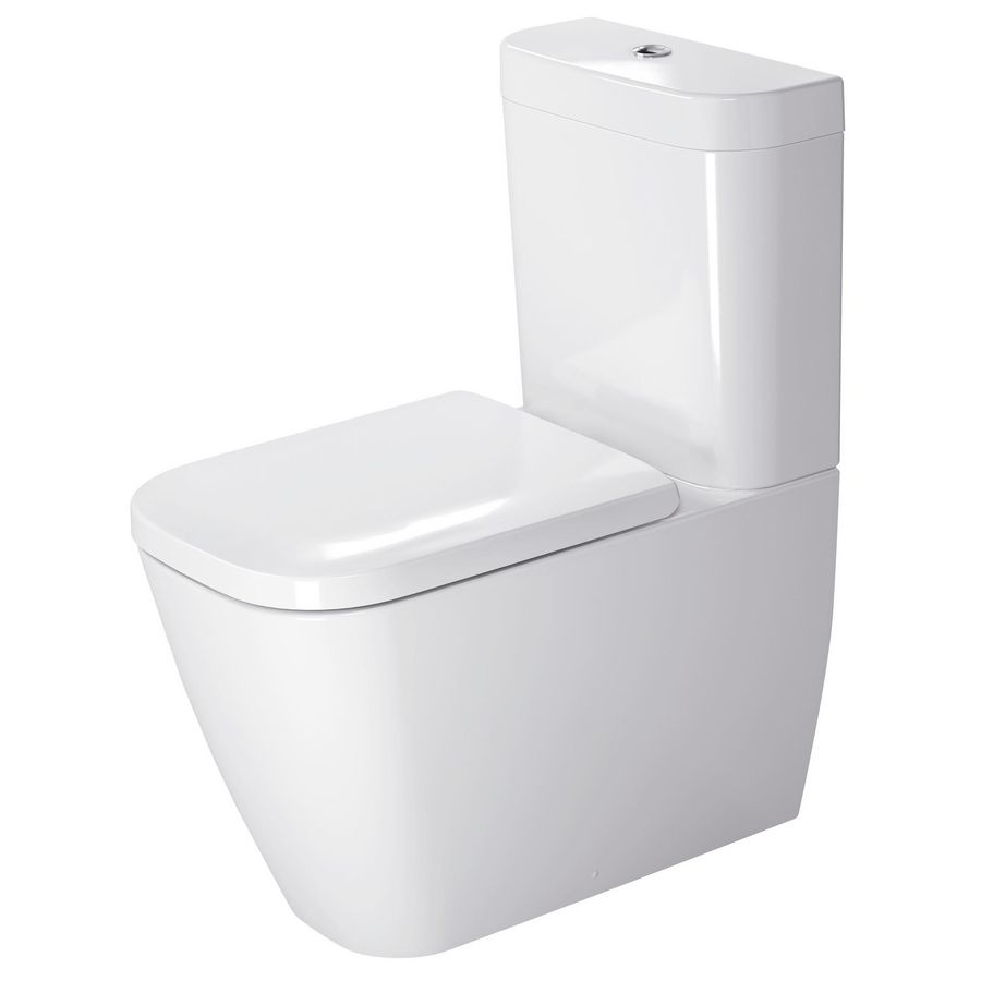 HAPPY D.2 #213409 staand closet tbv duoblok 630mm wit diepspoel gesloten voor stortbak 4,5ltr. PK./AO. (vario) (excl. zitting / reservoir)
