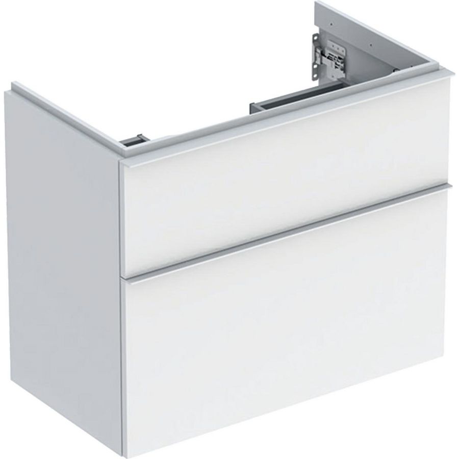 iCon wastafel onderkast compact twee laden 75cm wit/wit