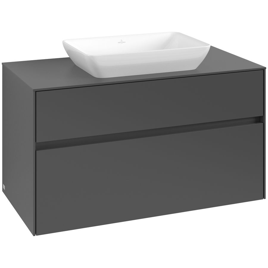 Wastafelonderkast Collaro 1000x548x500mm Graphite C10900VR