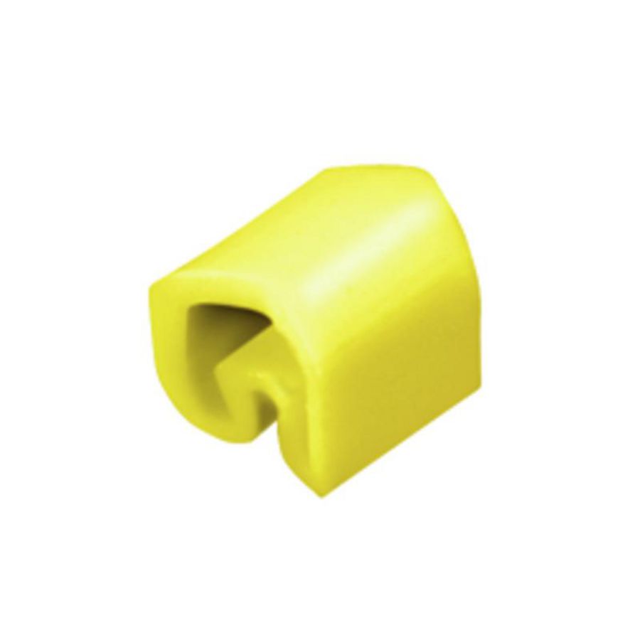 Kabelcoderingsyst. geel O.D.1.3-3mm PVC soft wit VVE=200